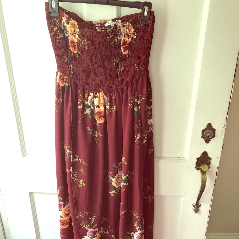 ShowPo floral satin and polyester dress